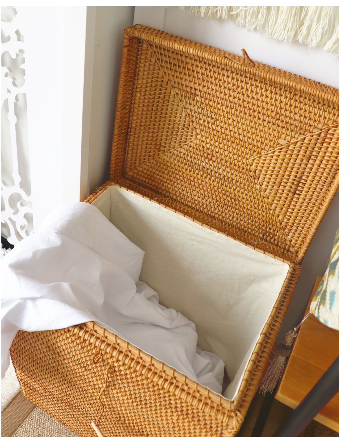 Panier à Linge en Rotin Tressé Hanoï