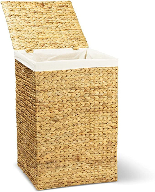 Panier à Linge Rectangle Tressé avec Couvercle Kyoto