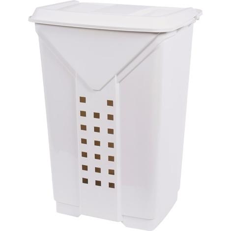 Coffre à Linge Blanc cérusé