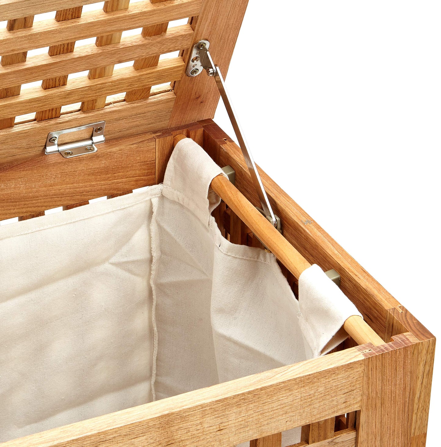 Coffre à Linge en Bois de Noyer avec Couvercle