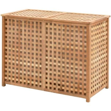 Coffre A Linge En Bois De Noyer Massif