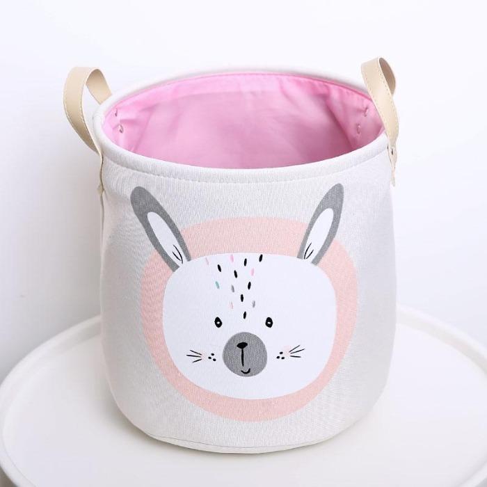 corbeille de linge bébé fille lapin
