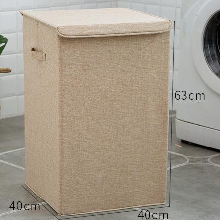 Grand Panier à Linge Rectangulaire beige