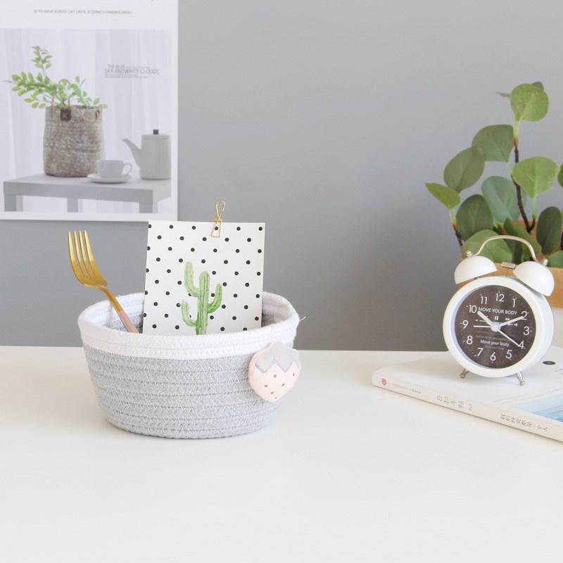 Mini Panier Rond gris