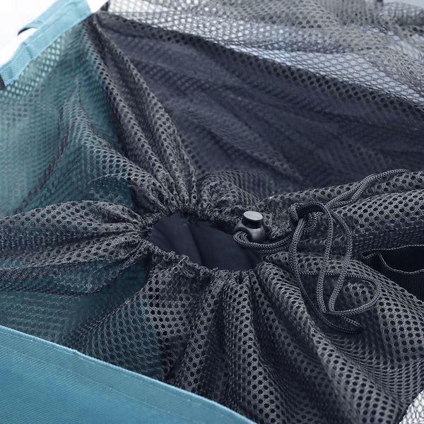 Corbeille à Linge 2 Compartiments Bleu