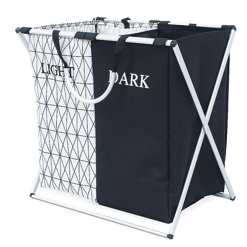 panier pliable à linge double