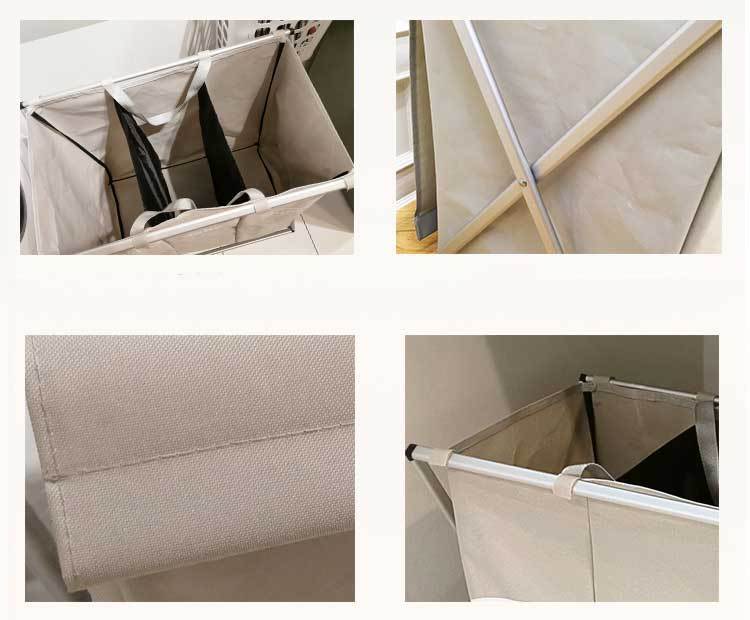 bac à linge 3 compartiments en tissu haute qualité oxford