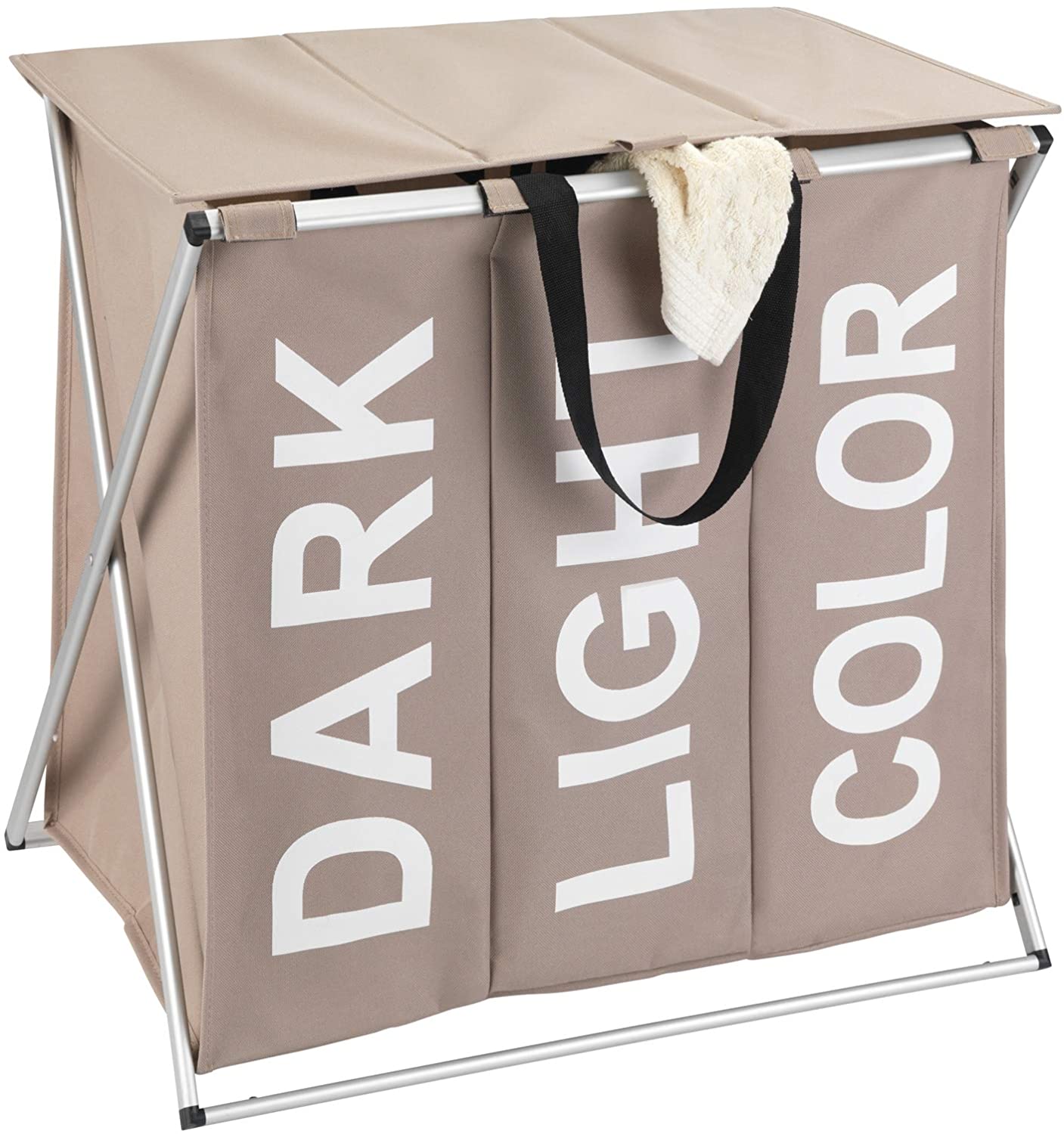 Panier à Linge Pliable 3 bacs
