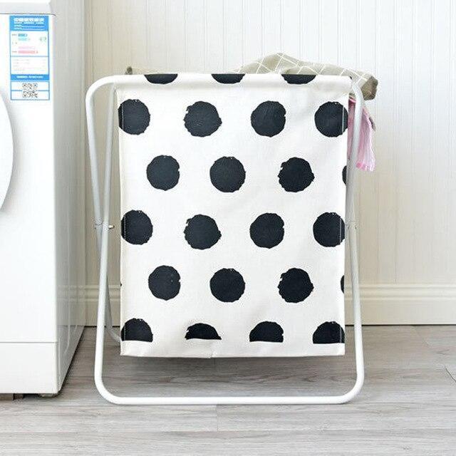 panier pliable avec un couvercle en tissu