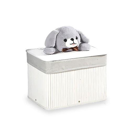 Panier en Bambou Bébé Blanc