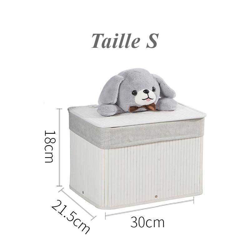 panier à linge bambou bébé ourson taille S