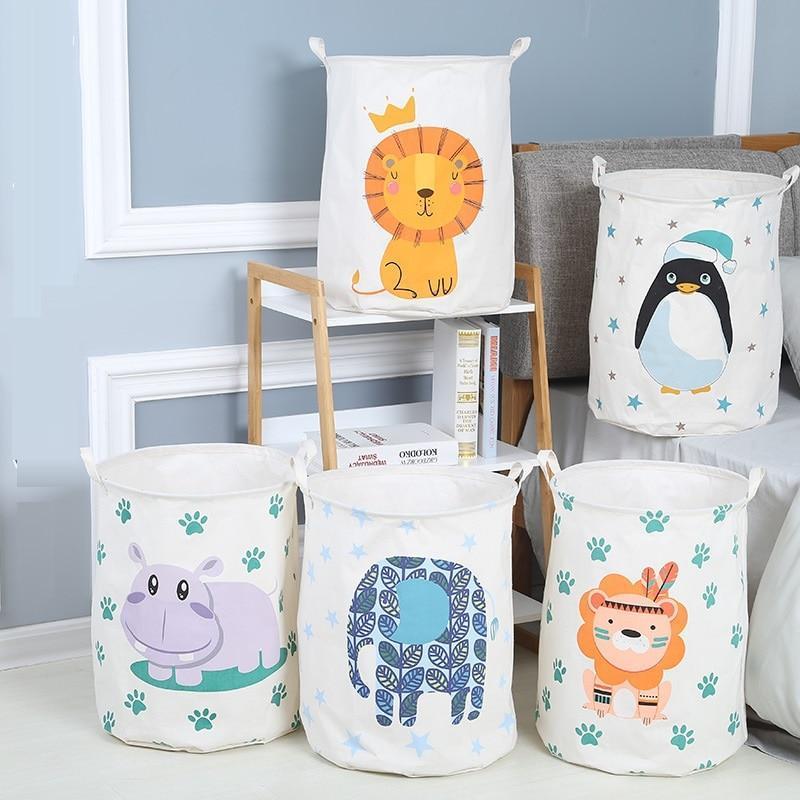 Paniers linge pour bébé hippopotame