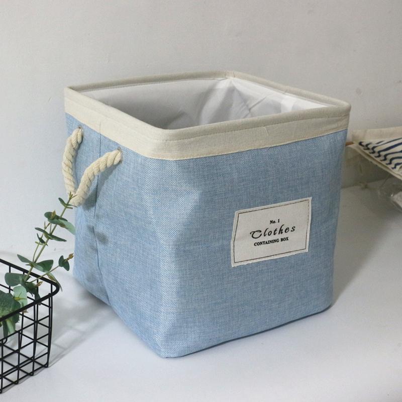 Panier à Linge Design Contemporain Bleu