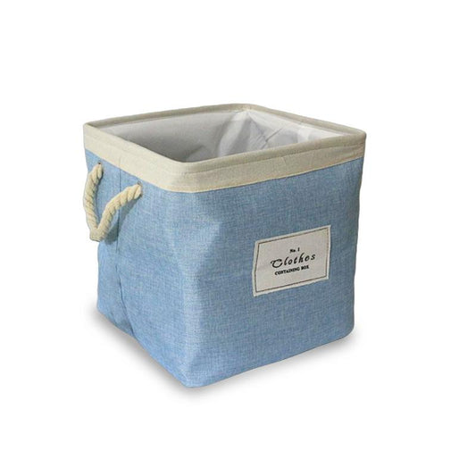 Panier à Linge Design Contemporain Bleu Pastel