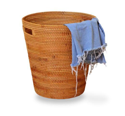 Panier Linge Bambou Tressé