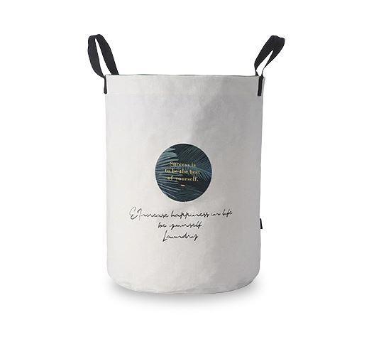 Panier à linge design blanc