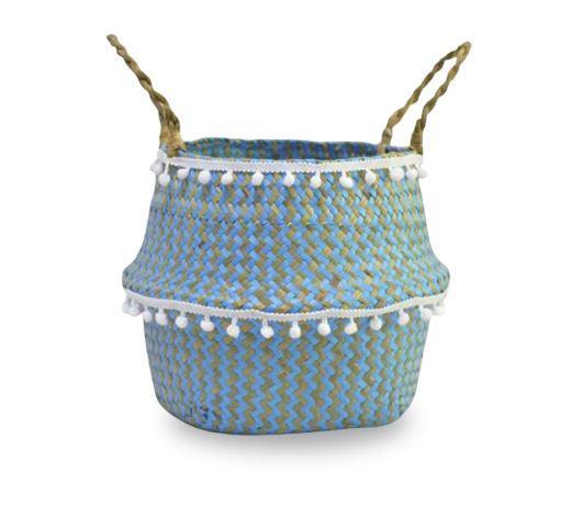 Panier à Linge Bleu Turquoise