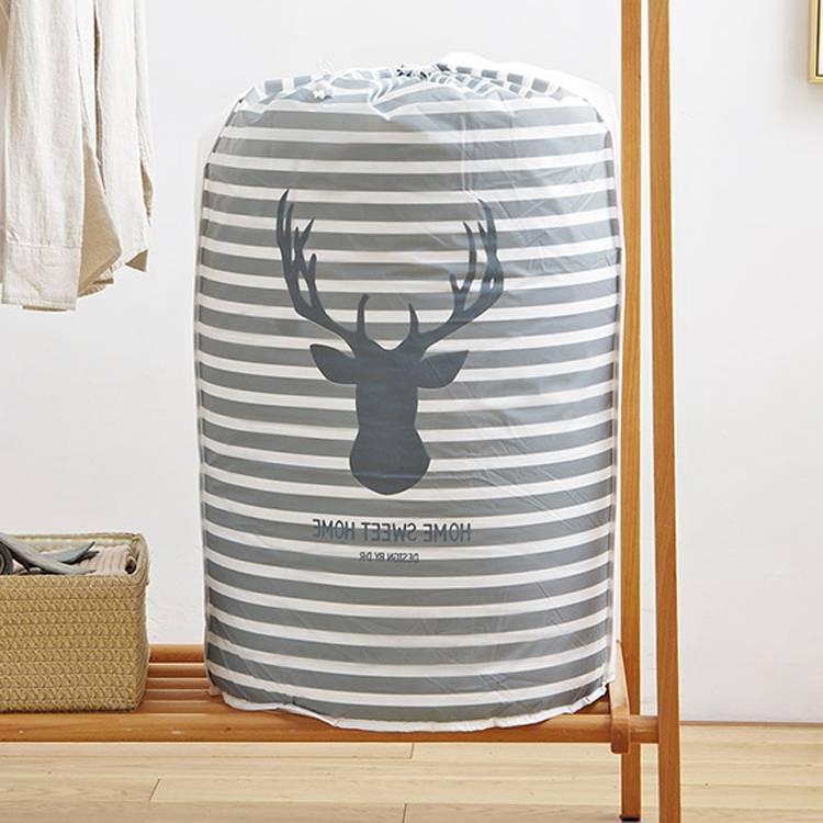 Panier line Tissu Scandinave Gris