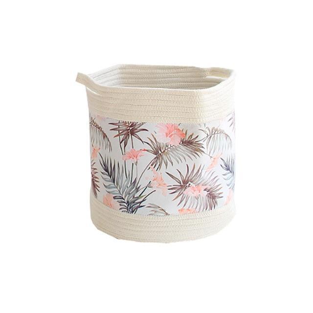 Panier design à Linge Corde rose