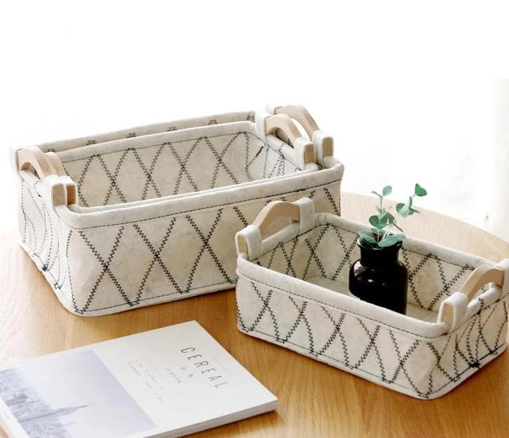 panier à linge feutrine