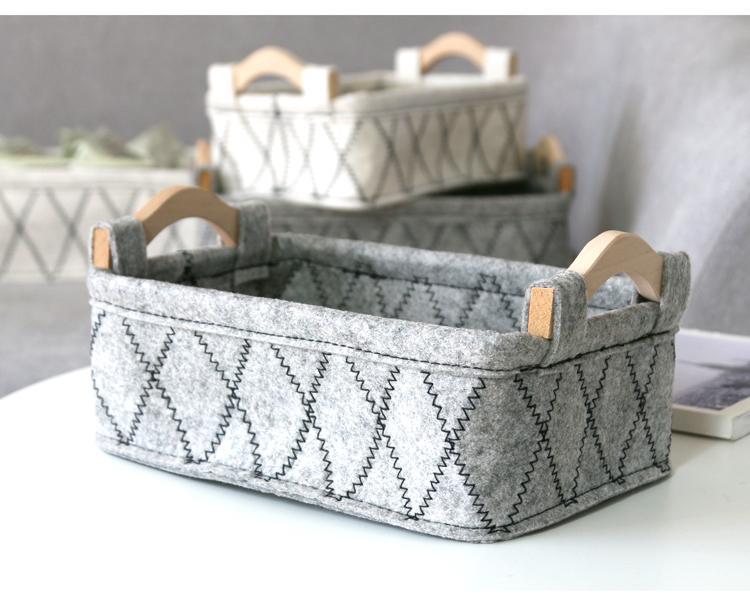 panier contemporain en feutre