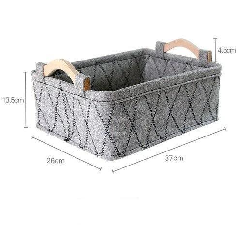 panier design en feutrine grande taille