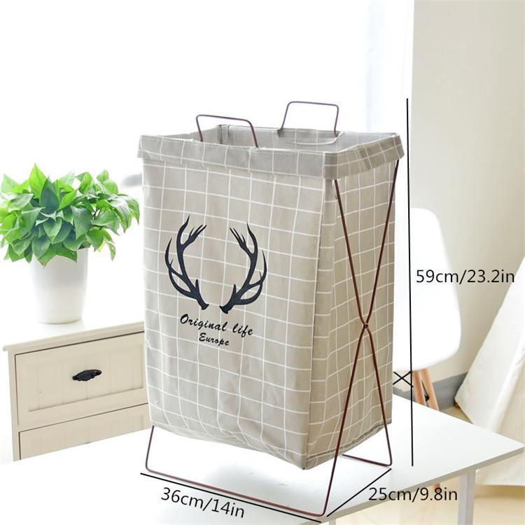 Panier Linge gris Scandinave