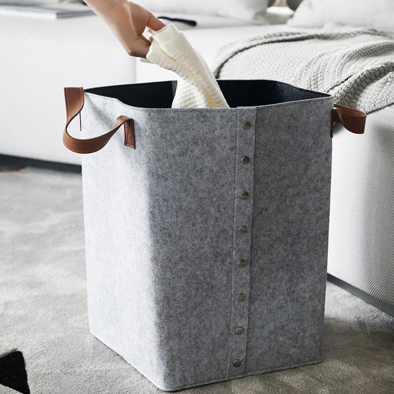 panier de rangement design gris