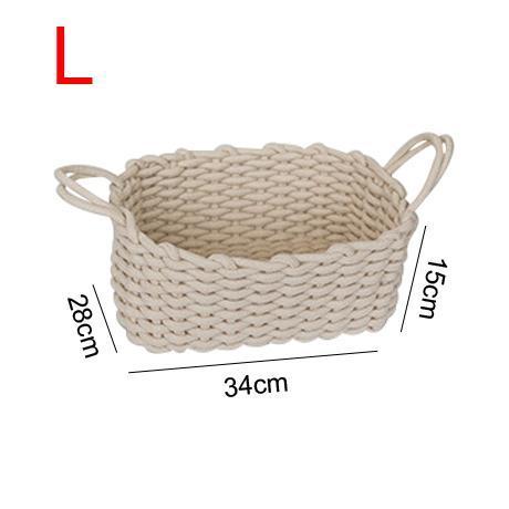 panier crochet de lin taille L