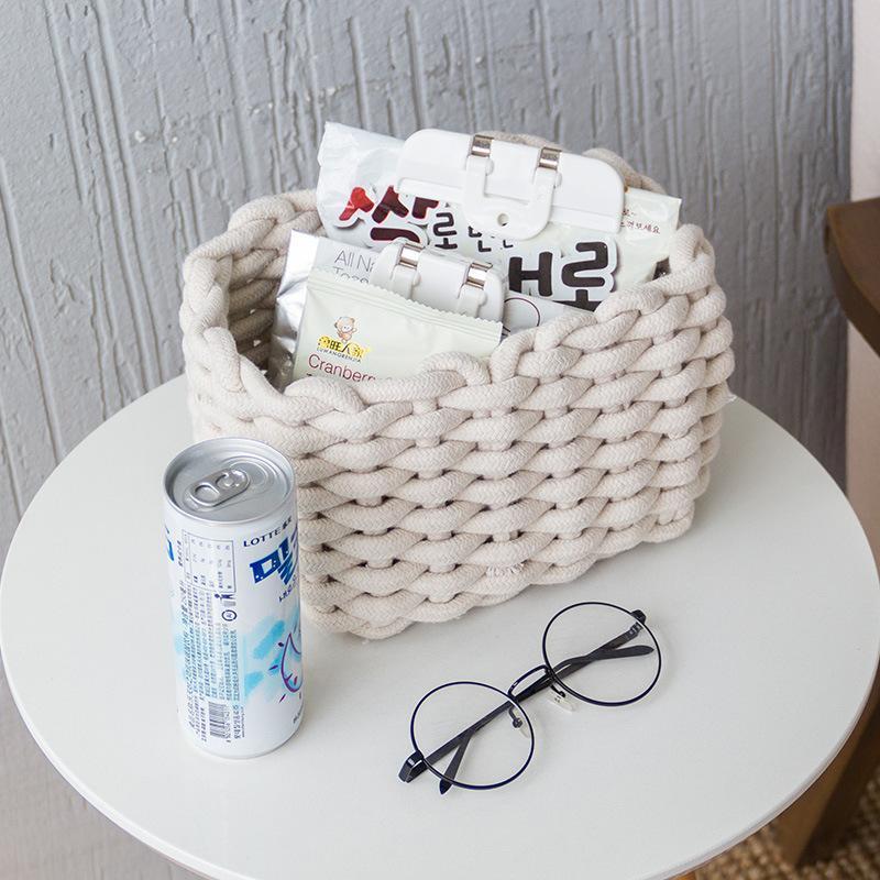 panier de rangement beige