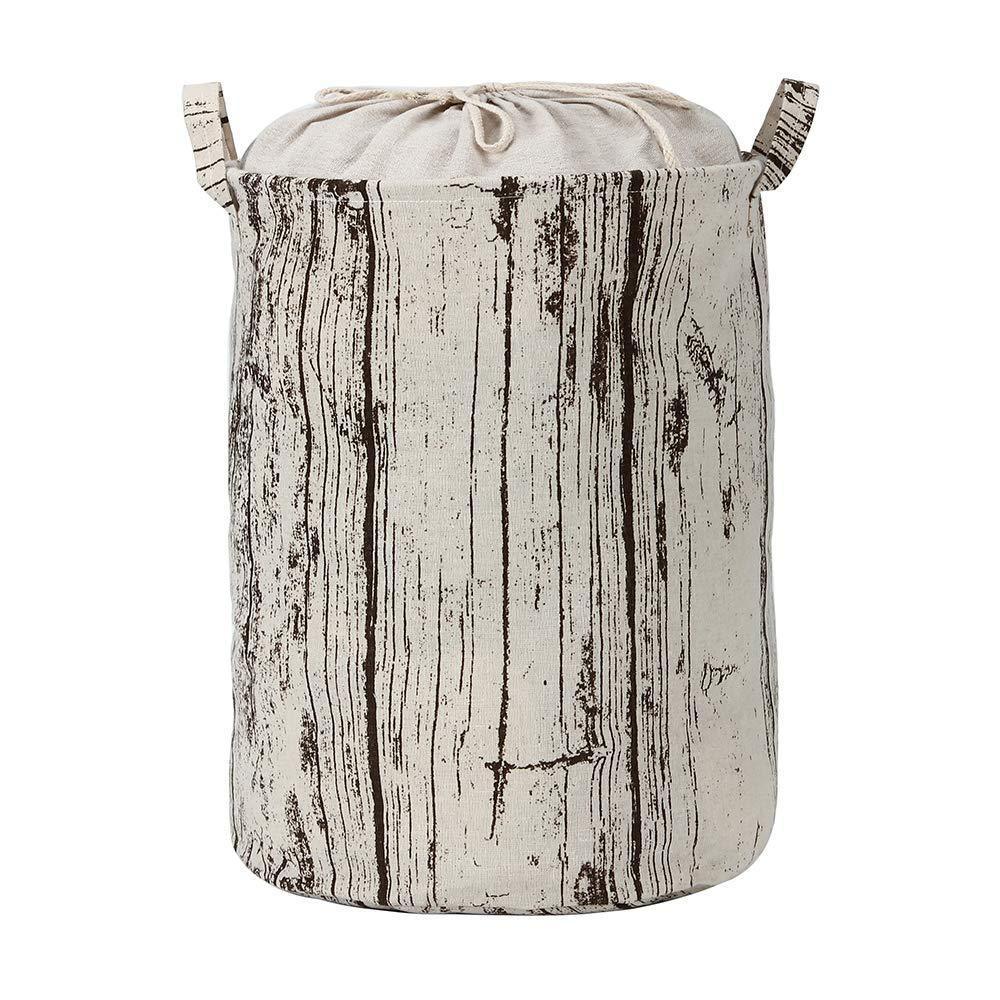 panier rangement vêtement imitation bûche