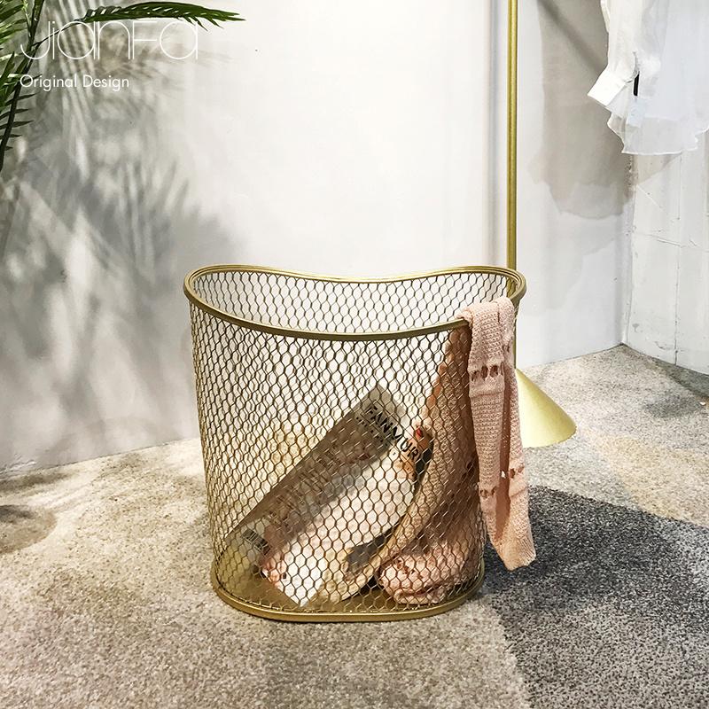 Panier Design Couleur Or Ovalis