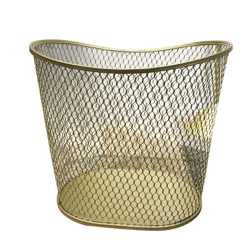 Panier Design Couleur Or Ovalis