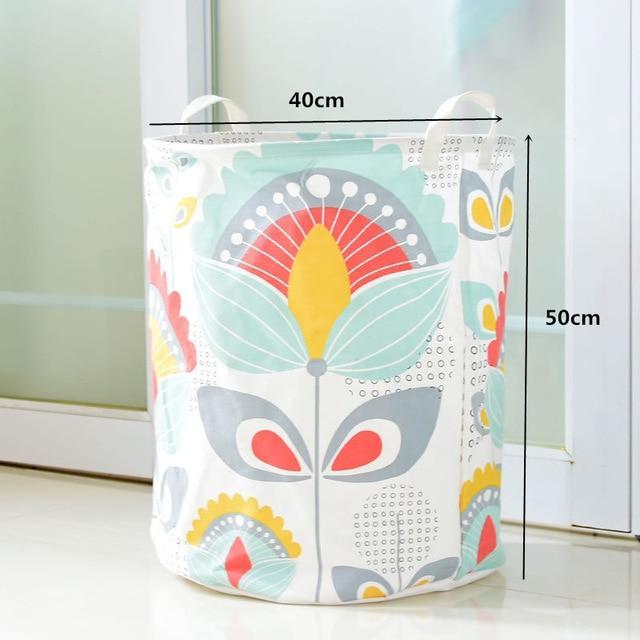 Panier Linge Orchidée Pastels