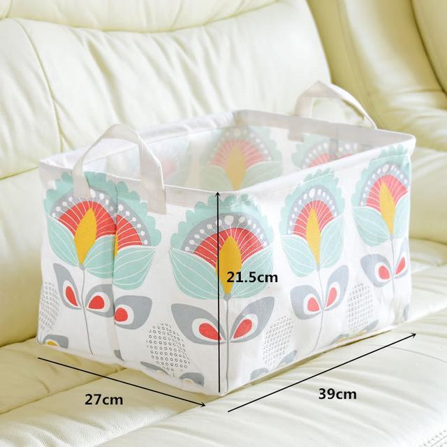 Panier à Linge rectangle Design Orchidée Pastels