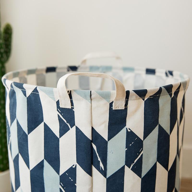 panier bleu et blanc pentagrammes