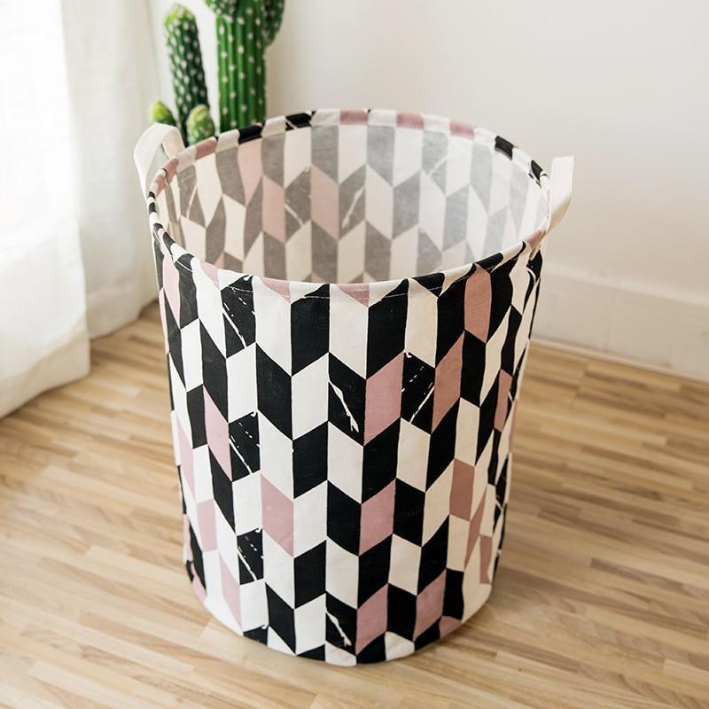 panier linge design losange