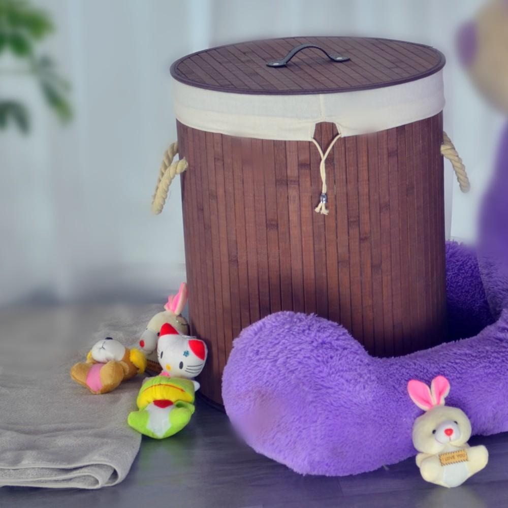 bac à linge bambou salle de bain