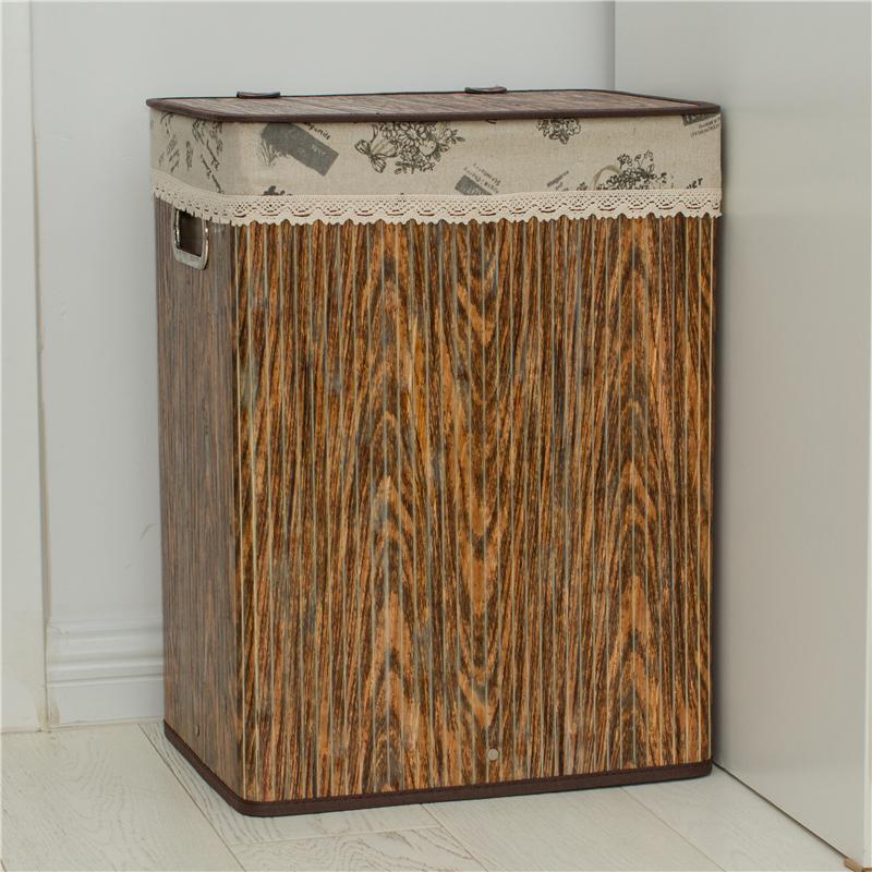 coffre à linge bambou