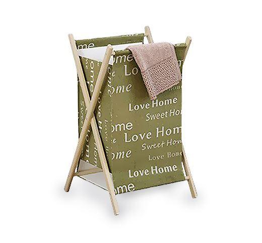 Panier à Linge en Bois et Coton