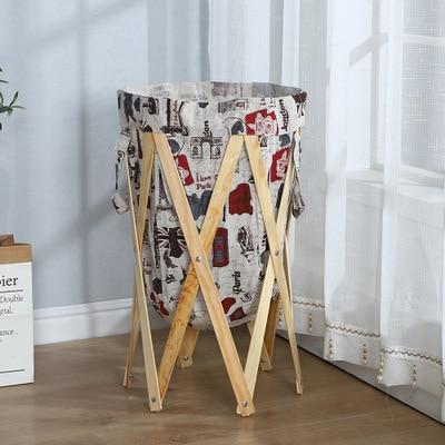 Panier de linge bois