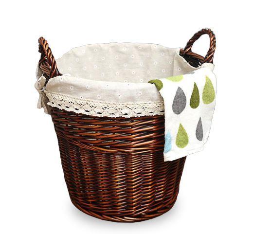 Panier à Linge Osier Ancien