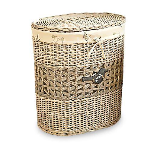 Panier à Linge en Osier avec Couvercle