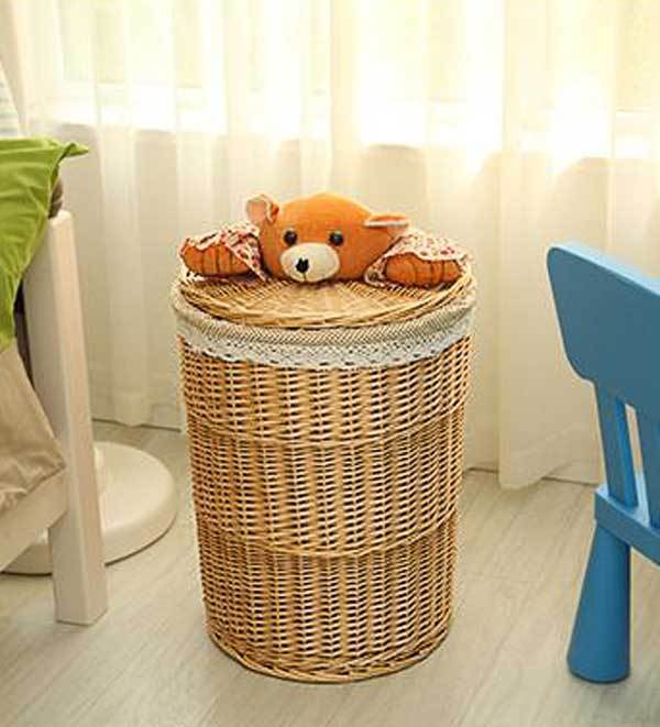 Panier en Osier à Linge Bébé