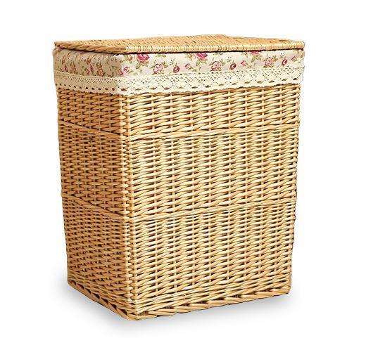 Panier à Linge en Osier Beige