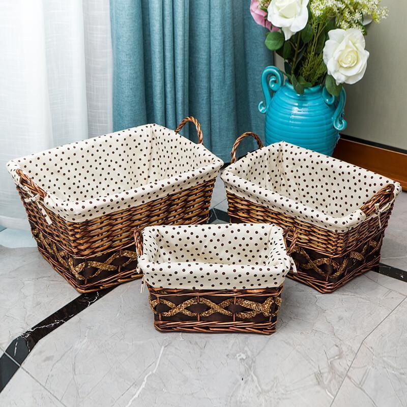 paniers a linge osier salle de bain