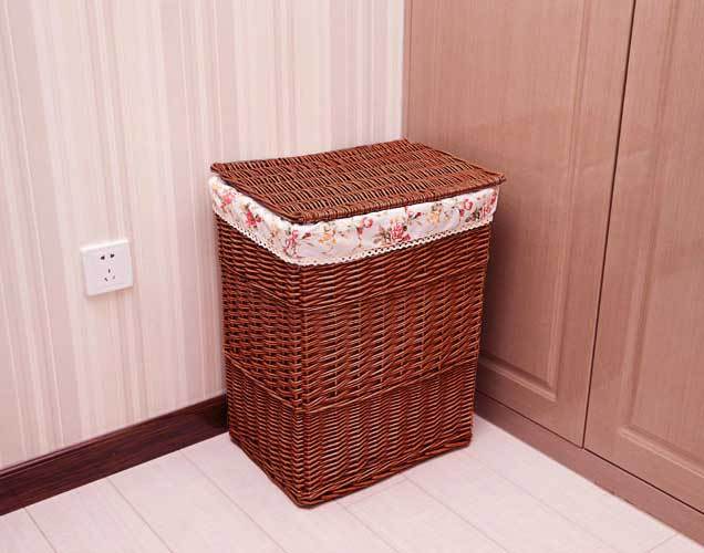corbeille a linge en osier grand modele