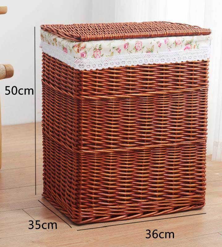 panier de linge en osier grand modele