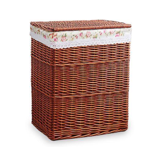 panier a linge en osier grand modele