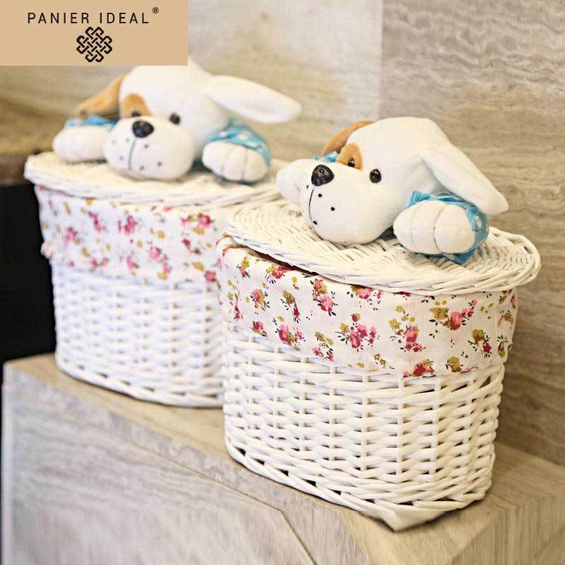 petites corbeilles à Linge en Osier Ovale